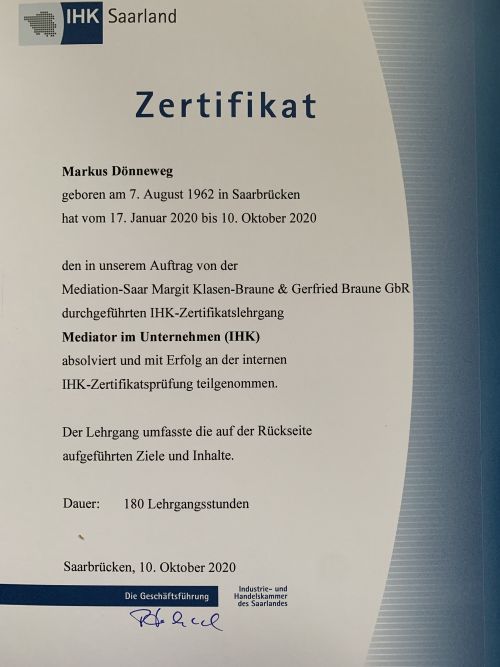 Mediator Dr. Doenneweg